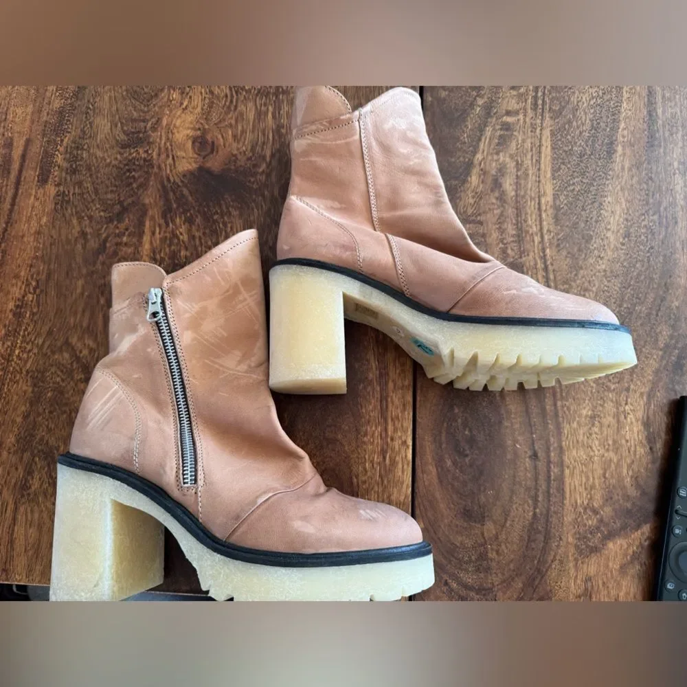 Free People Jack Zip Ankle Boots Size US 7.5